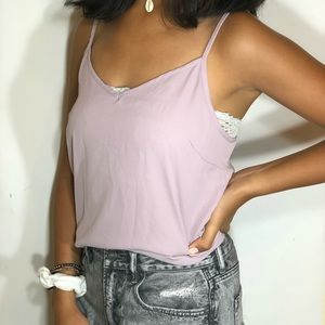 Forever 21 light purple relaxed blouse cami
